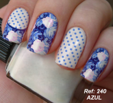 REF. 240 AZUL PELÍCULA PARA UNHA